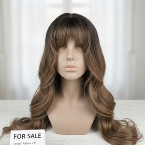 Elegant Brown Ombre Wig